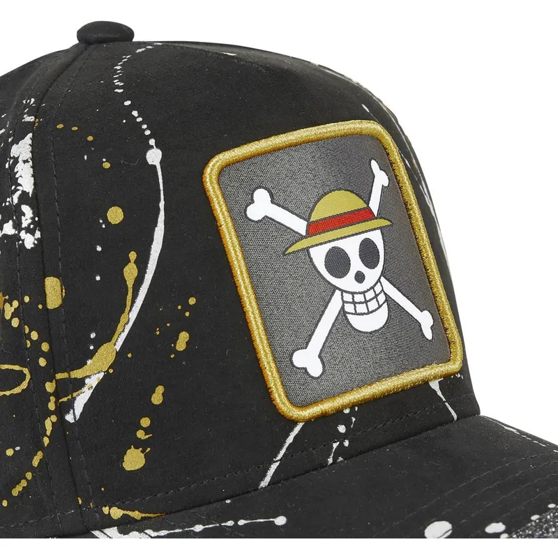 svart-justerbar-bojd-keps-straw-hat-pirates-tag-log1-one-piece-fran-capslab