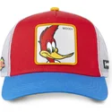 mutzen-gebogen-rot-snapback-woody-woodpecker-von-capslab