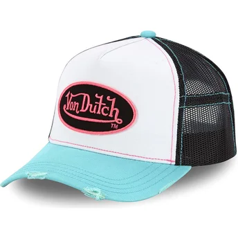 Gorra trucker blanca, negra y azul SUM PNK de Von Dutch