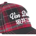 verstellbare-rot-schwarze-hun-kappe-mit-gebogenem-schirm-von-von-dutch