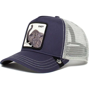 casquette-trucker-bleue-marine-elephant-big-baby-the-farm-goorin-bros