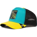 trucker-cap-blau-schwarz-und-gelb-far-out-iguana-party-the-farm-von-goorin-bros
