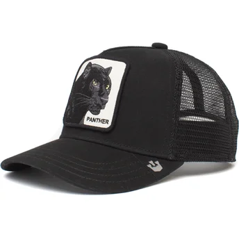 Gorra trucker nera per bambino pantera Panther Cub The Farm di Goorin Bros.