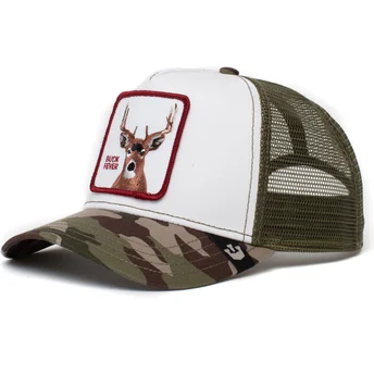 gorra-trucker-blanca-y-camuflaje-ciervo-the-buck-fever-the-farm-de-goorin-bros