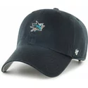 casquette-courbee-noire-ajustable-clean-up-base-runner-san-jose-sharks-nhl-47-brand