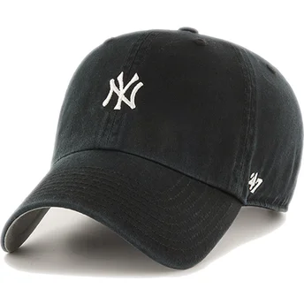 Svart böjd justerbar keps Clean Up Base Runner New York Yankees MLB från 47 Brand