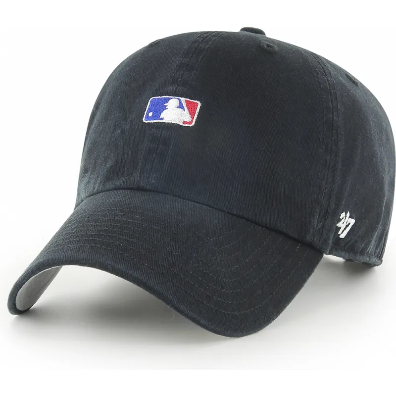 mutzen-gebogen-schwarz-verstellbares-band-clean-up-base-runner-der-mlb-von-47-brand