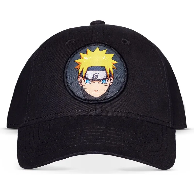 schwarze-gebogene-snapback-kappe-naruto-uzumaki-von-difuzed