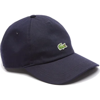 Lacoste Curved Brim Crocodile Organic Navy Blue Adjustable Cap