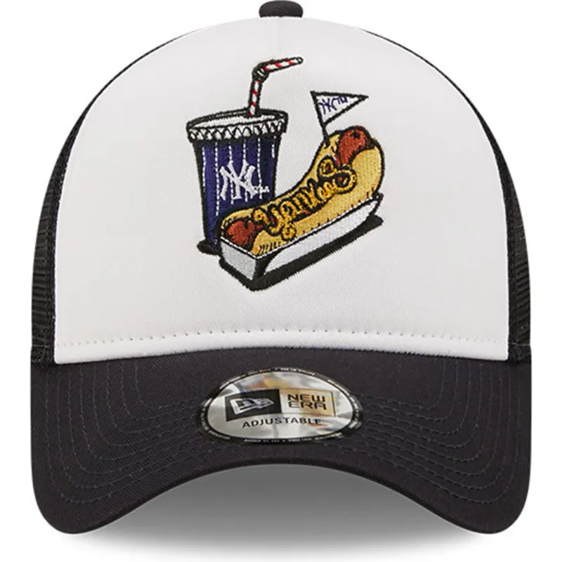 mutzen-gebogen-weiss-snapback-a-frame-stadium-food-hot-dog-der-new-york-yankees-mlb-von-new-era