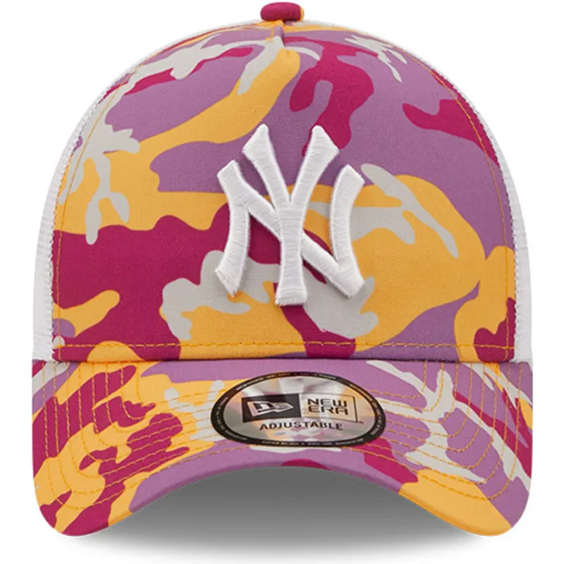 mutzen-gebogen-rosa-snapback-a-frame-camo-pack-der-new-york-yankees-mlb-von-new-era