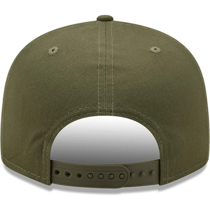 mutzen-flach-grun-snapback-9fifty-league-essential-der-los-angeles-dodgers-mlb-von-new-era