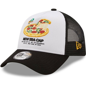New Era Pizza Food Pack White and Black Trucker Hat