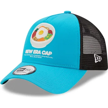 New Era Bibimbap Food Pack Blue and Black Trucker Hat