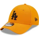 mutzen-gebogen-orange-verstellbares-band-negro-9forty-league-essential-der-los-angeles-dodgers-mlb-von-new-era