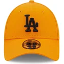 mutzen-gebogen-orange-verstellbares-band-negro-9forty-league-essential-der-los-angeles-dodgers-mlb-von-new-era