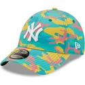 casquette-courbee-bleue-ajustable-9forty-camo-pack-new-york-yankees-mlb-new-era