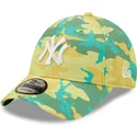 casquette-courbee-verte-ajustable-9forty-camo-pack-new-york-yankees-mlb-new-era