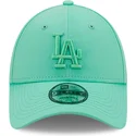 mutzen-gebogen-grun-verstellbares-band-9forty-league-essential-der-los-angeles-dodgers-mlb-von-new-era