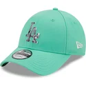 mutzen-gebogen-grun-verstellbares-band-9forty-infill-der-los-angeles-dodgers-mlb-von-new-era