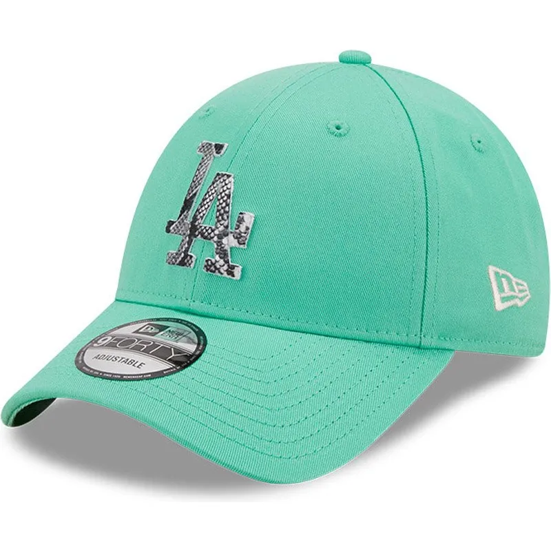 mutzen-gebogen-grun-verstellbares-band-9forty-infill-der-los-angeles-dodgers-mlb-von-new-era