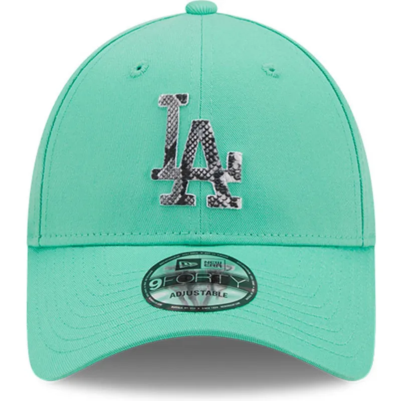 mutzen-gebogen-grun-verstellbares-band-9forty-infill-der-los-angeles-dodgers-mlb-von-new-era