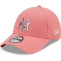 mutzen-gebogen-rosa-verstellbares-band-9forty-infill-der-new-york-yankees-mlb-von-new-era