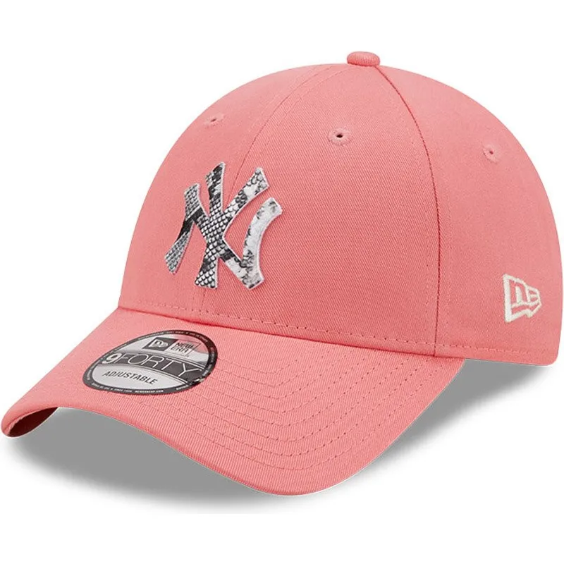 mutzen-gebogen-rosa-verstellbares-band-9forty-infill-der-new-york-yankees-mlb-von-new-era