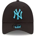 new-era-curved-brim-blue-logo-9forty-neon-pack-new-york-yankees-mlb-black-adjustable-cap