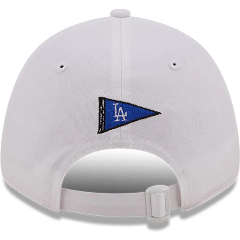mutzen-gebogen-weiss-verstellbares-band-dorado-9forty-stadium-food-der-los-angeles-dodgers-mlb-von-new-era