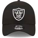 39thirty-diamond-era-las-vegas-raiders-nfl-schwarze-stretchkappe-mit-gebogenem-schirm-von-new-era