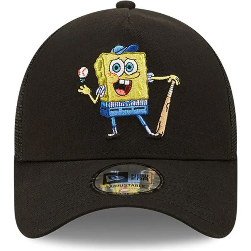 mutzen-gebogen-schwarz-snapback-a-frame-sporty-der-bob-esponja-von-new-era mutzen-gebogen-schwarz-snapback-a-frame-sporty-der-bob-esponja-von-new-era