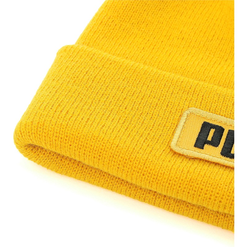 puma-classic-cuff-yellow-beanie