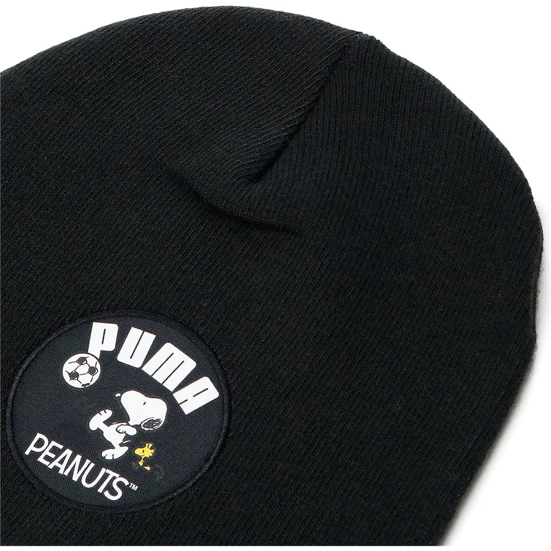 mutzen-schwarz-fur-kinder-classic-cuffless-der-snoopy-peanuts-von-puma