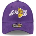 gorra-curva-violeta-ajustable-9forty-washed-pack-split-logo-de-los-angeles-lakers-nba-de-new-era