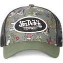 cappellino-trucker-verde-e-nero-tattoo-tat-k-di-von-dutch
