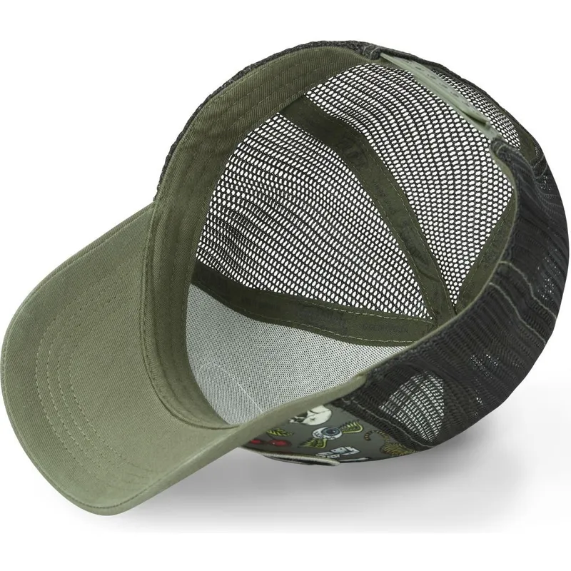 gron-och-svart-trucker-keps-tattoo-tat-k-fran-von-dutch