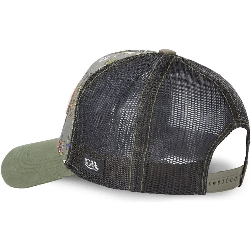 czapka-trucker-zielono-czarna-tattoo-tat-k-von-dutch