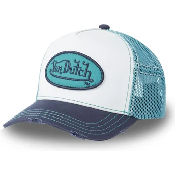 Gorra trucker blanca y azul SUM BLU de Von Dutch