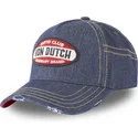 cappellino-curvo-blu-jeans-moto-club-moto-di-von-dutch