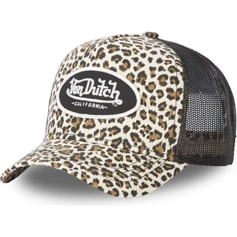Truckerkeps leopard och svart LEO BE från Von Dutch