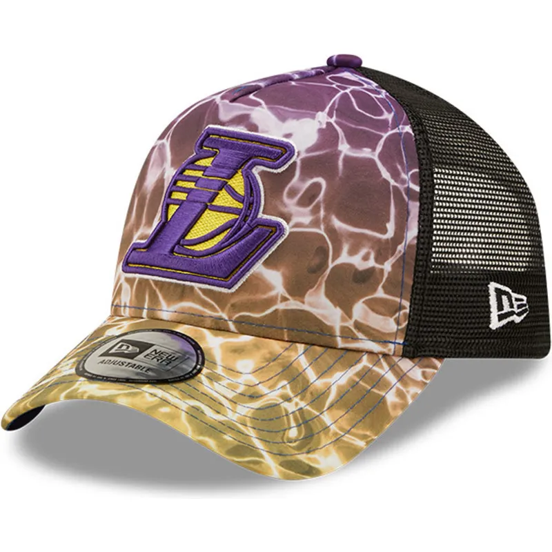 mutzen-gebogen-multicolor-snapback-a-frame-summer-city-der-los-angeles-lakers-nba-von-new-era