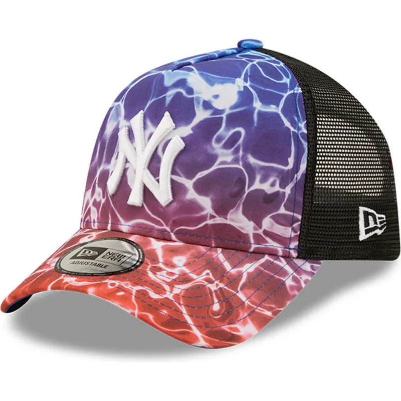 mutzen-gebogen-multicolor-snapback-a-frame-summer-city-der-new-york-yankees-mlb-von-new-era