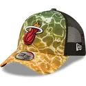 mutzen-gebogen-multicolor-snapback-a-frame-summer-city-der-miami-heat-nba-von-new-era