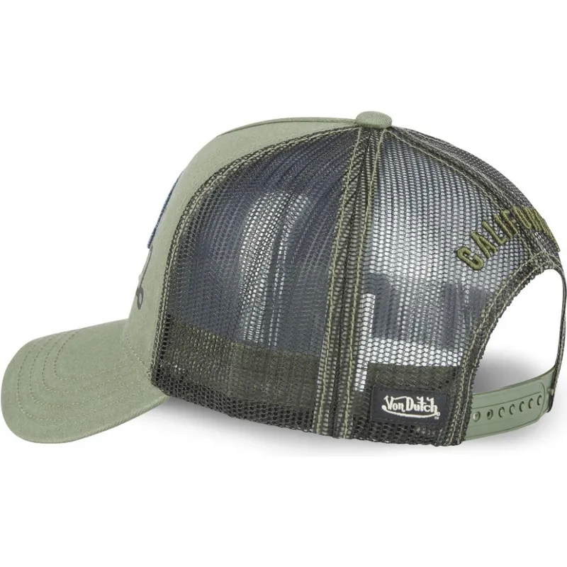 cappellino-trucker-verde-cane-bulldog-bull-k-di-von-dutch