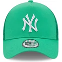 new-era-new-york-yankees-mlb-a-frame-tonal-mesh-grune-trucker-kappe