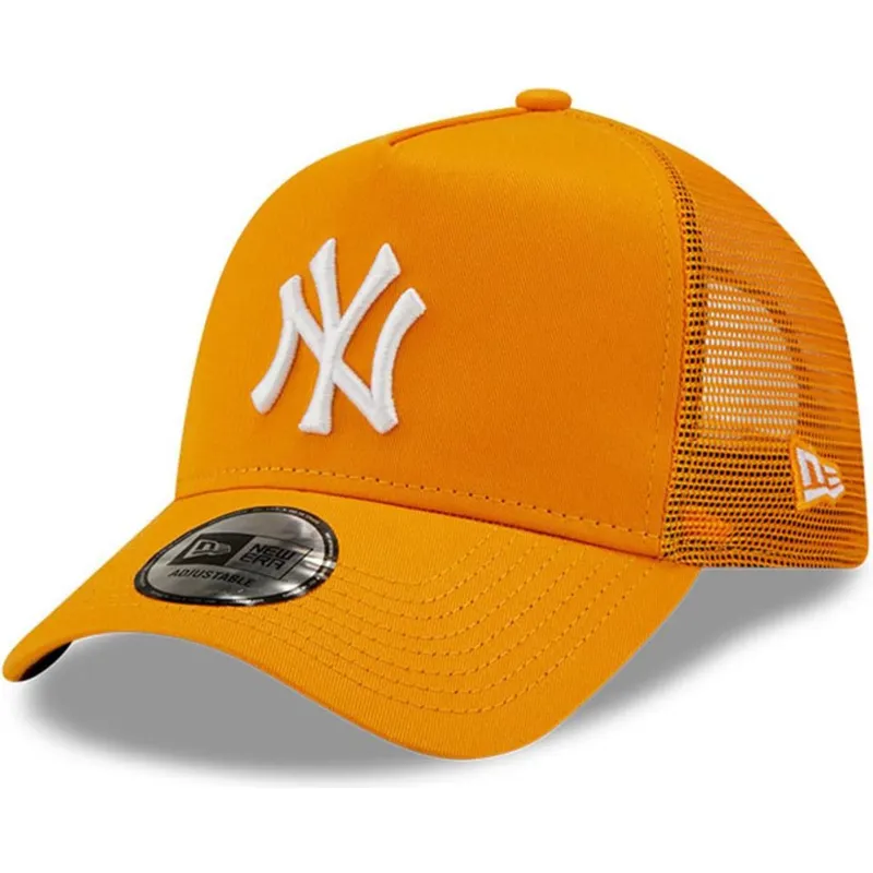 mutzen-gebogen-orange-snapback-a-frame-tonal-mesh-der-new-york-yankees-mlb-von-new-era