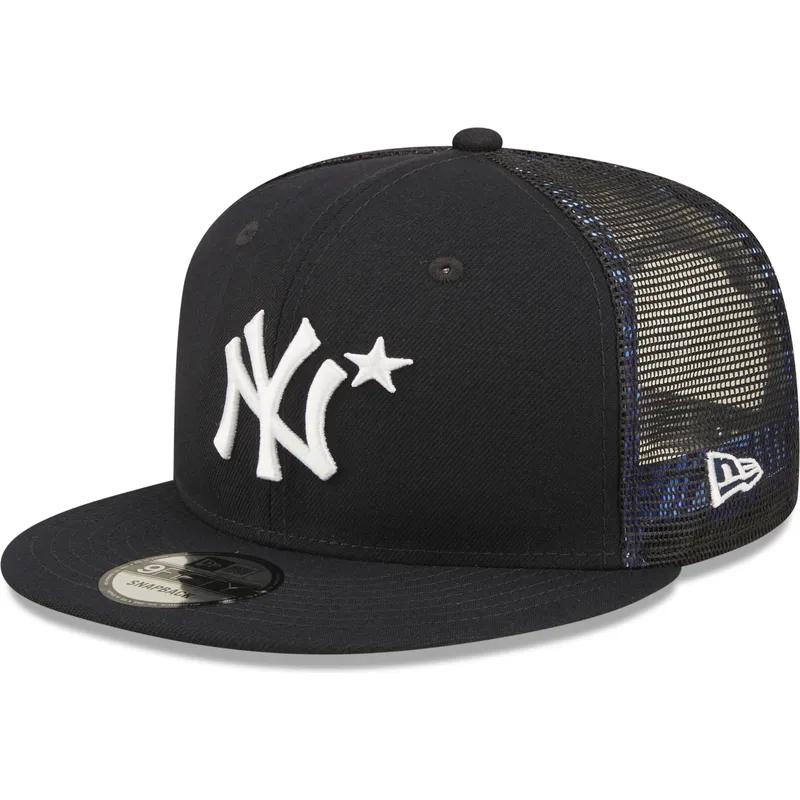 flache-marineblaue-trucker-kappe-9fifty-all-star-game-der-new-york-yankees-mlb-von-new-era