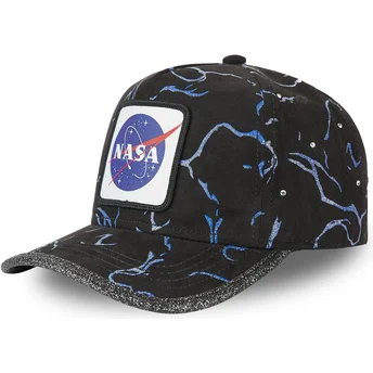Cappellino curvo nero regolabile GLI NASA di Capslab