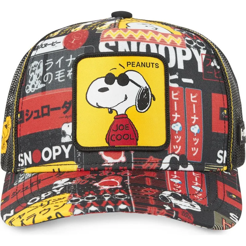mutzen-gebogen-schwarz-snapback-snoopy-erdnusse-von-capslab mutzen-gebogen-schwarz-snapback-snoopy-erdnusse-von-capslab